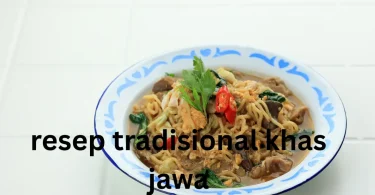 resep tradisional khas jawa